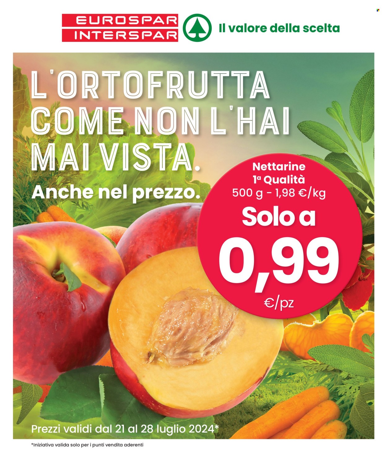Volantino Interspar - 21/7/2024 - 28/7/2024. Pagina 1