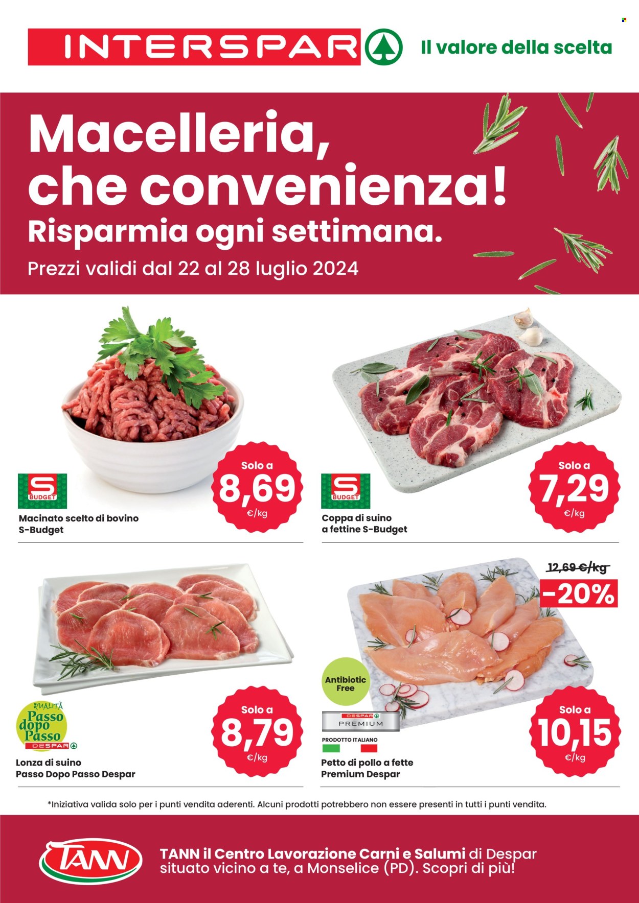 Volantino Interspar - 22/7/2024 - 28/7/2024. Pagina 1