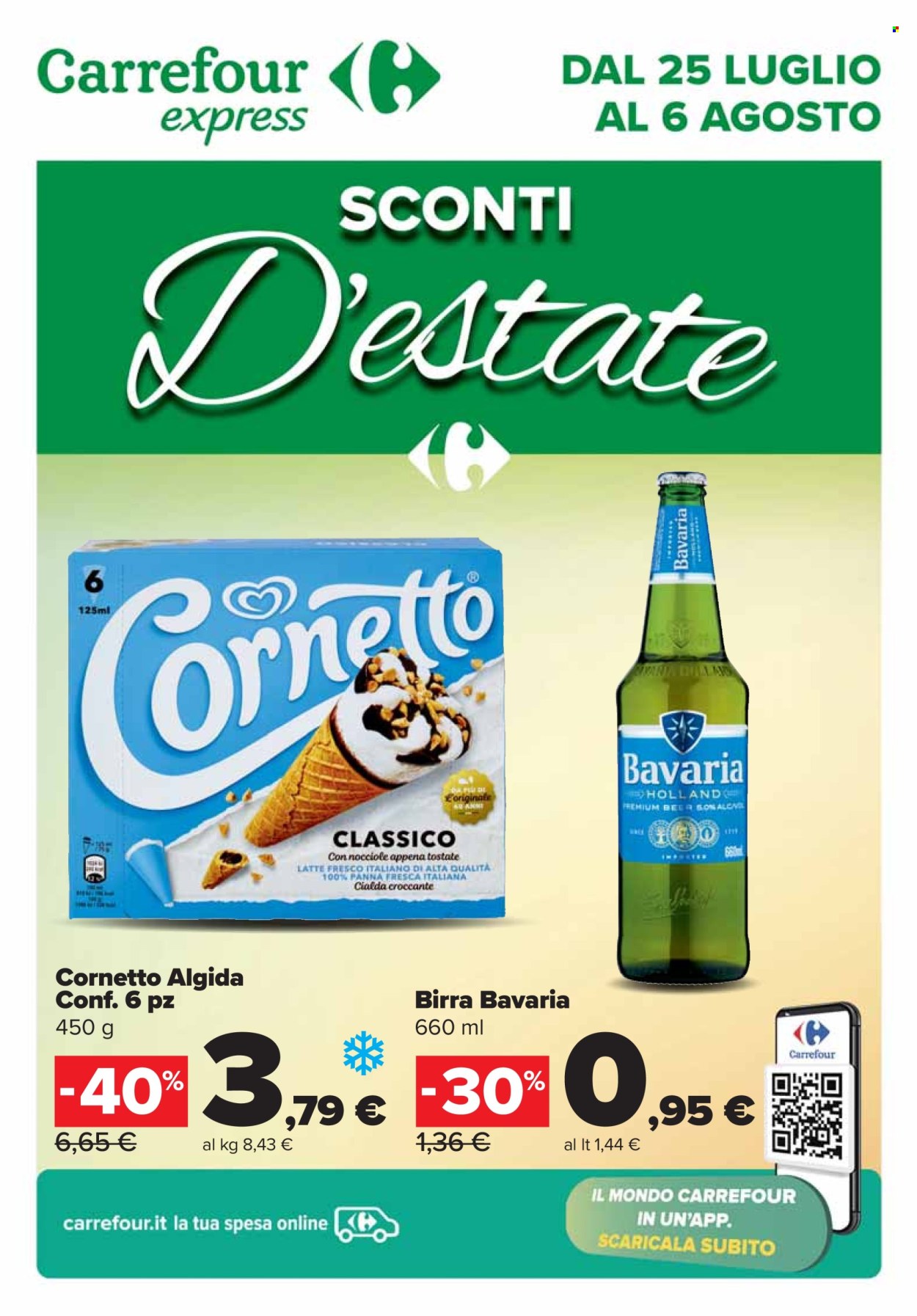 Volantino Carrefour - 25/7/2024 - 6/8/2024. Pagina 1