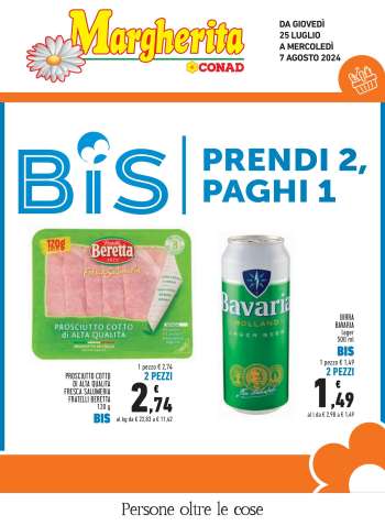 Volantino Margherita Conad - 25/7/2024 - 7/8/2024.