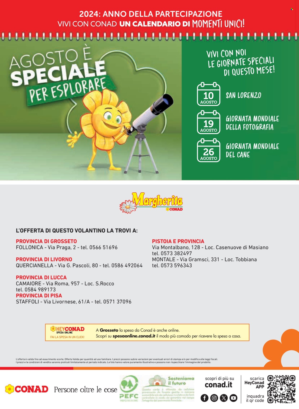 Volantino Margherita Conad - 25/7/2024 - 7/8/2024. Pagina 20