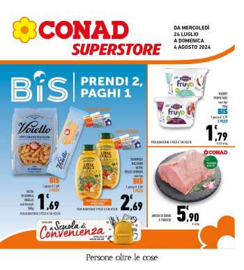 Volantino Conad Superstore - 24/7/2024 - 4/8/2024.