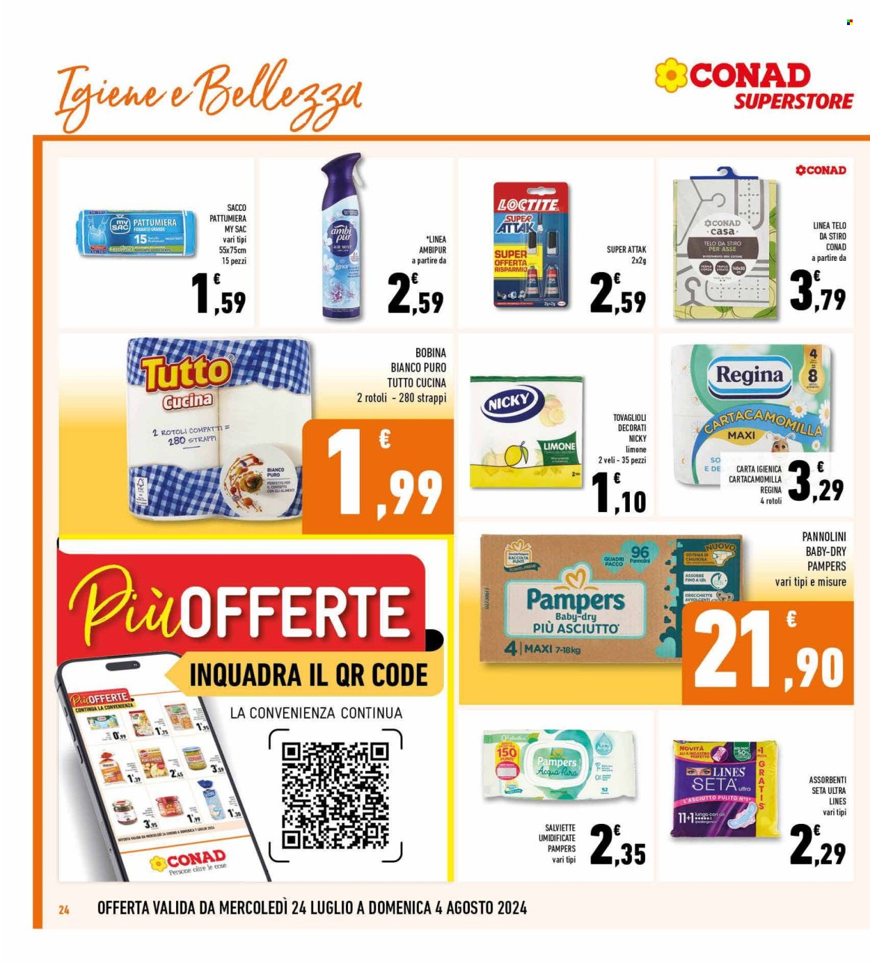 Volantino Conad Superstore - 24/7/2024 - 4/8/2024. Pagina 24