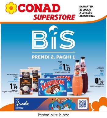 Volantino Conad Superstore - 23/7/2024 - 5/8/2024.