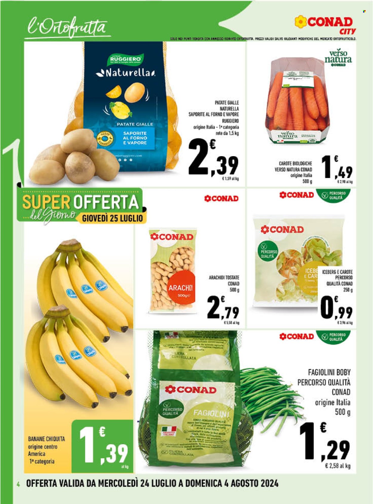Volantino Conad City - 24/7/2024 - 4/8/2024. Pagina 4