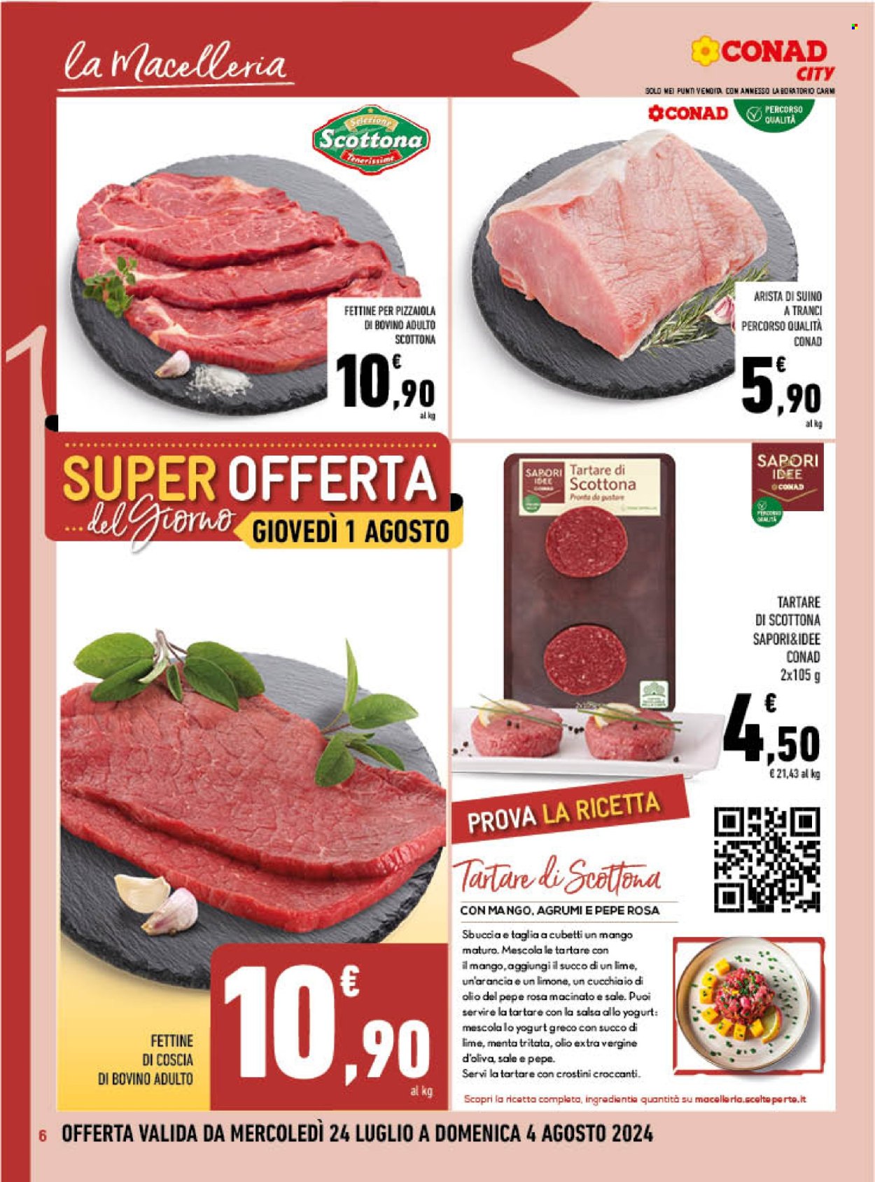 Volantino Conad City - 24/7/2024 - 4/8/2024. Pagina 6