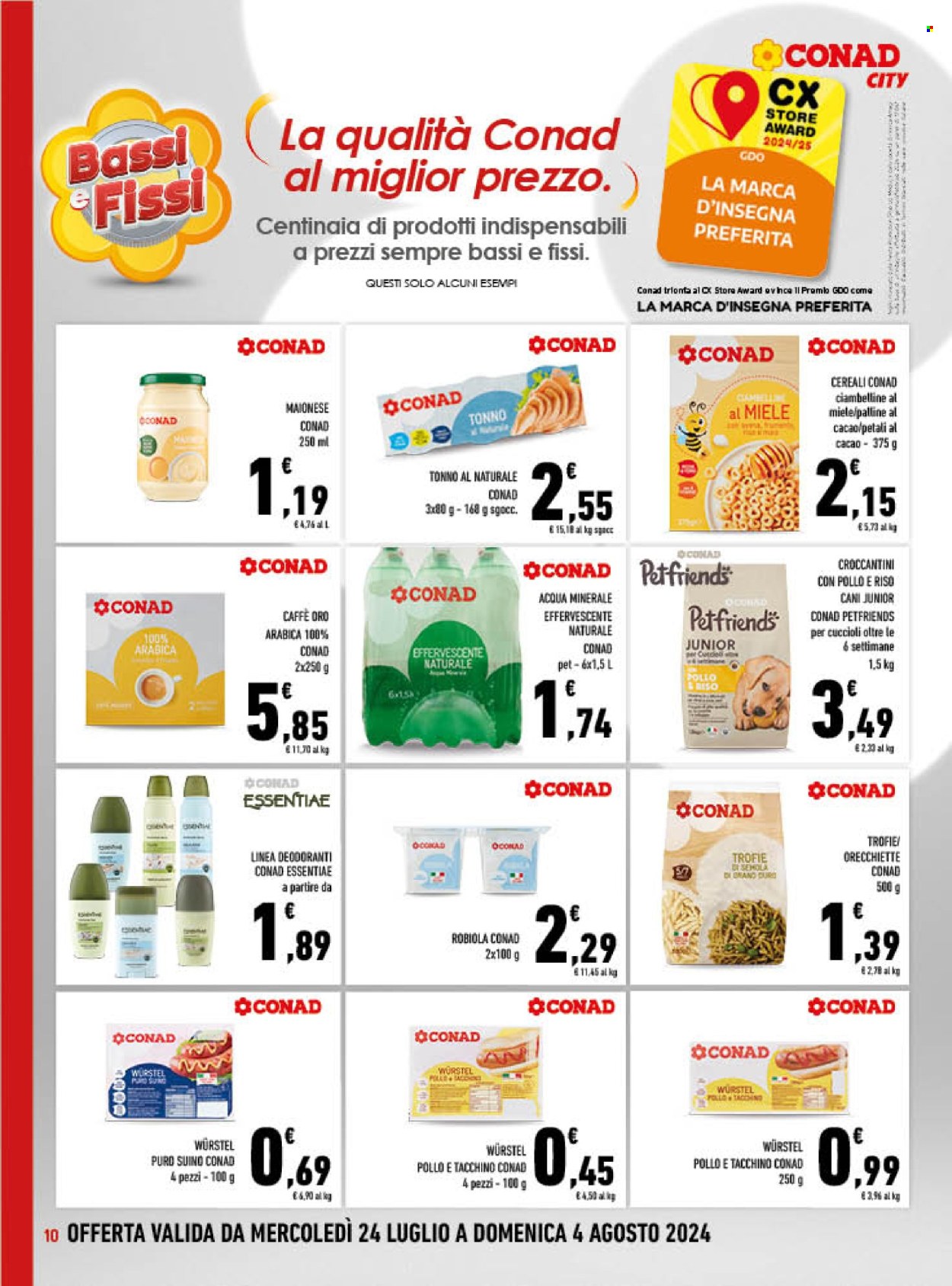 Volantino Conad City - 24/7/2024 - 4/8/2024. Pagina 10