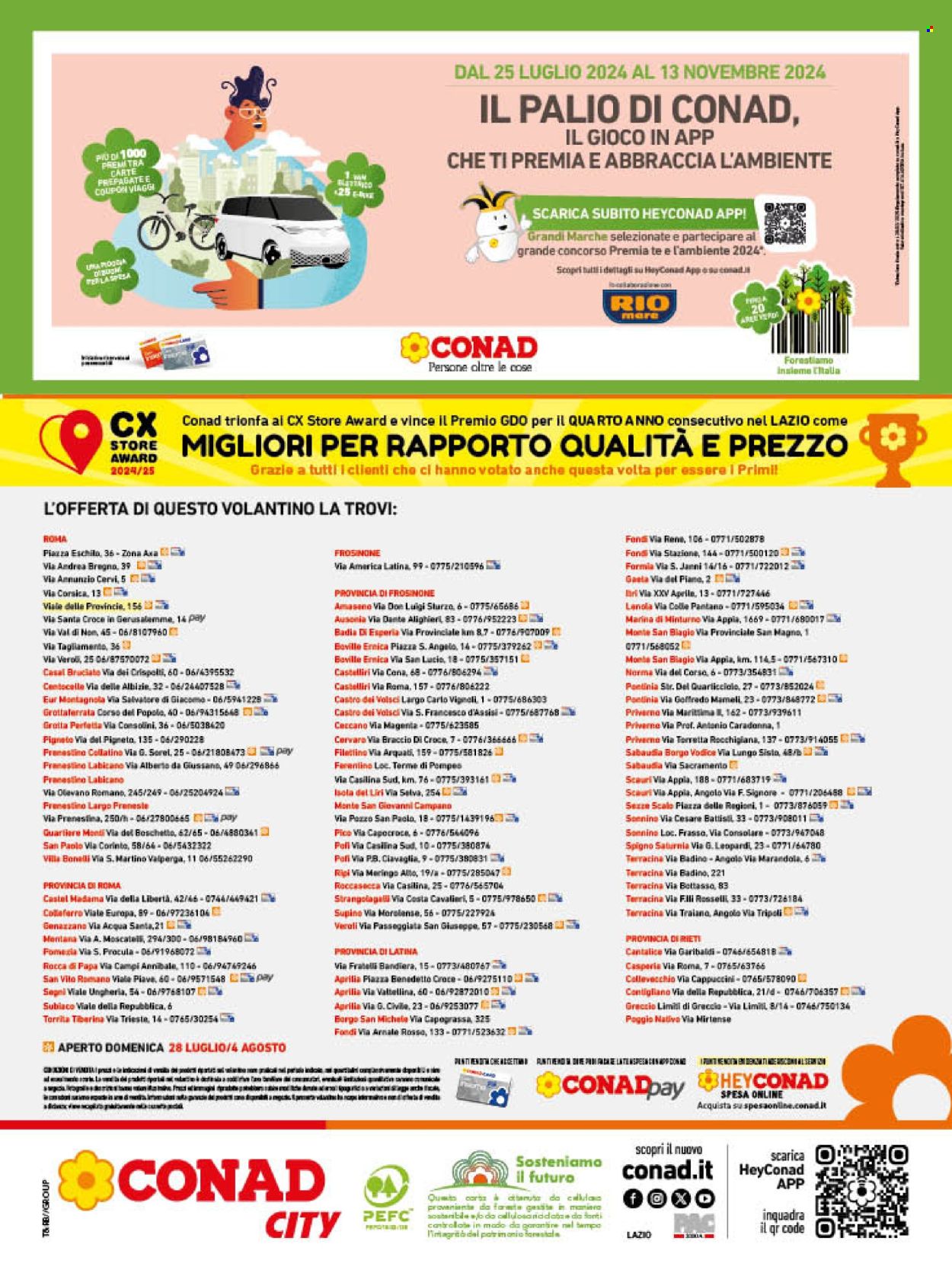 Volantino Conad City - 24/7/2024 - 4/8/2024. Pagina 16