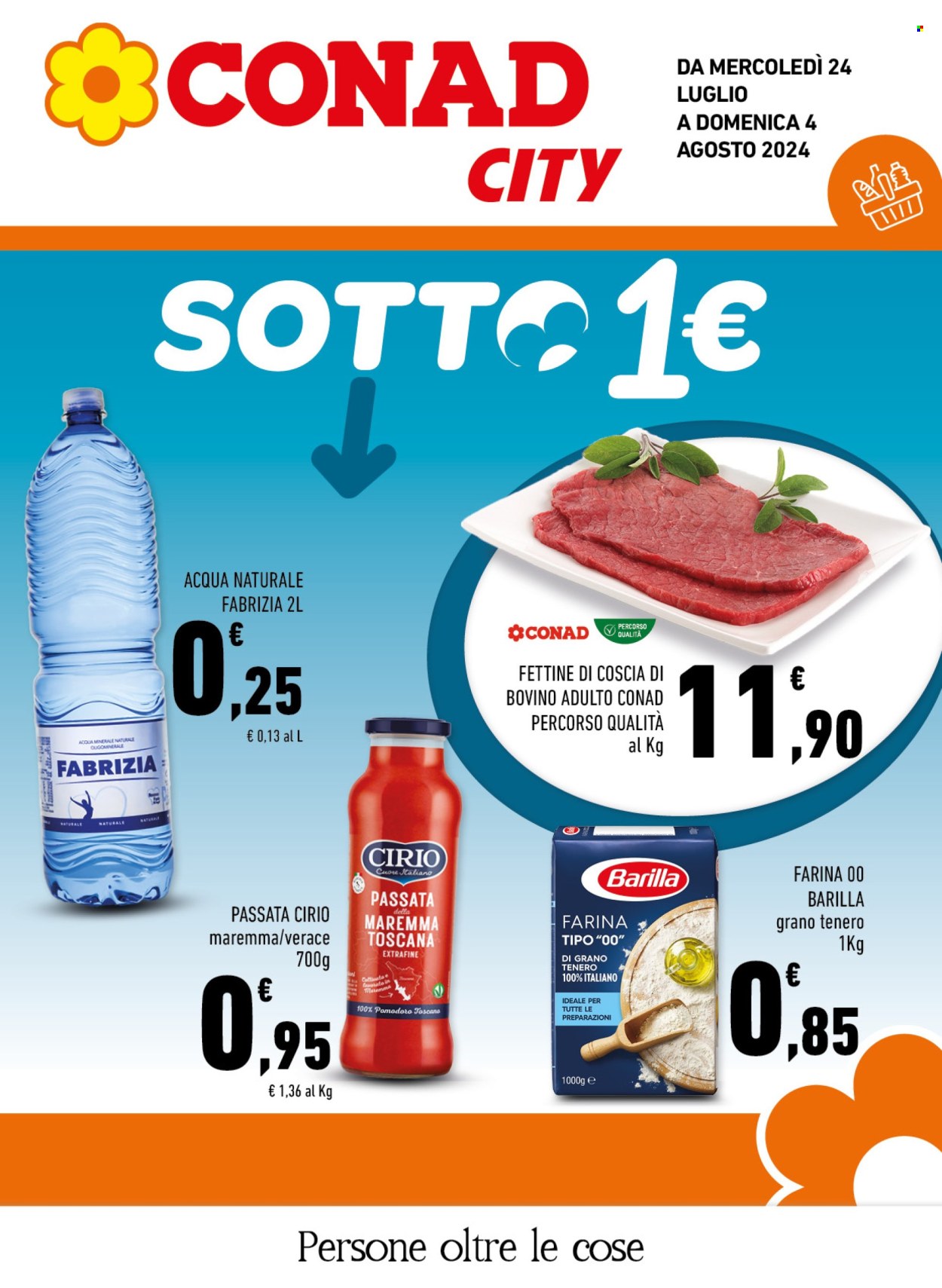 Volantino Conad - 24/7/2024 - 4/8/2024. Pagina 1