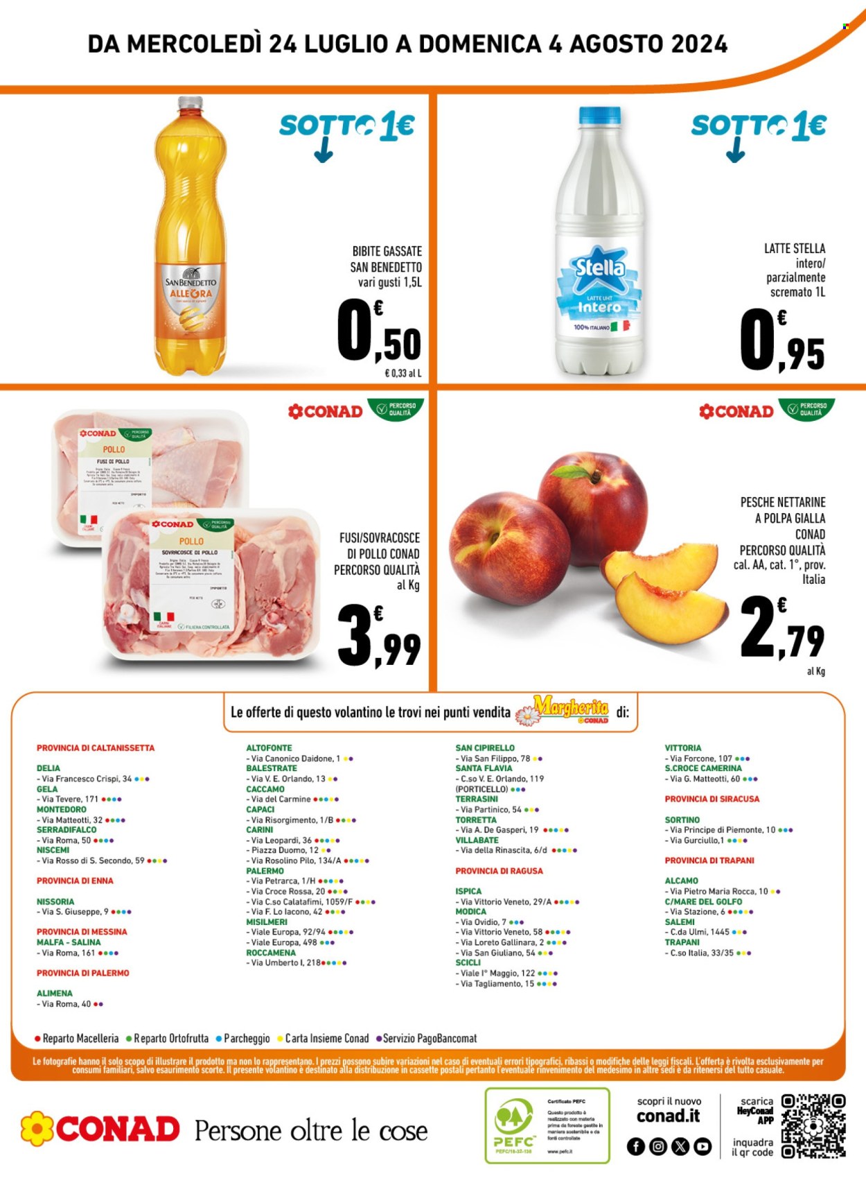 Volantino Margherita Conad - 24/7/2024 - 4/8/2024. Pagina 16