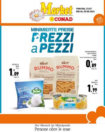 Volantino Market Conad - 23/7/2024 - 5/8/2024.