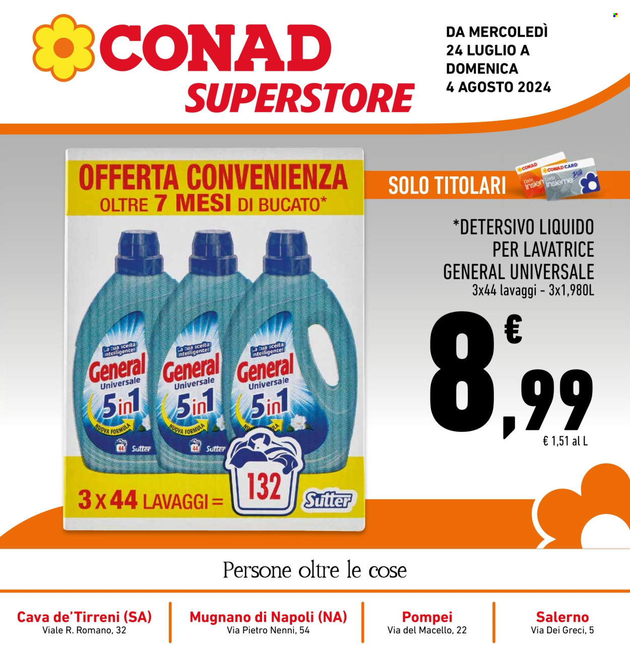 Leták Conad Superstore - 24.7.2024 - 4.8.2024. Strana 1