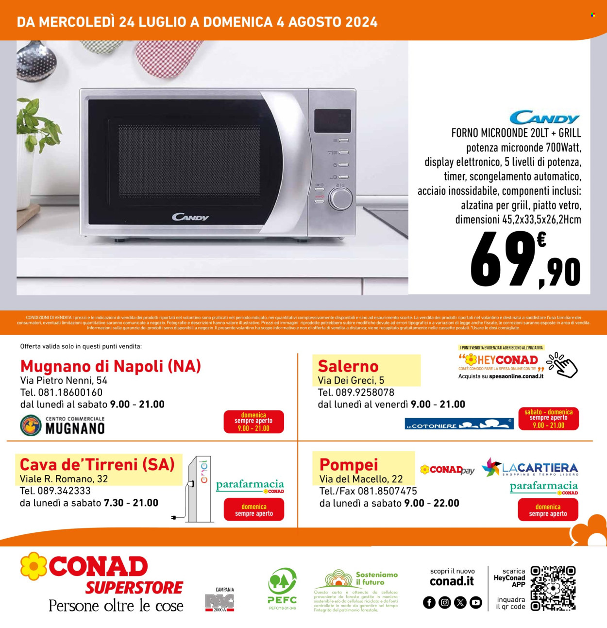 Leták Conad Superstore - 24.7.2024 - 4.8.2024. Strana 4