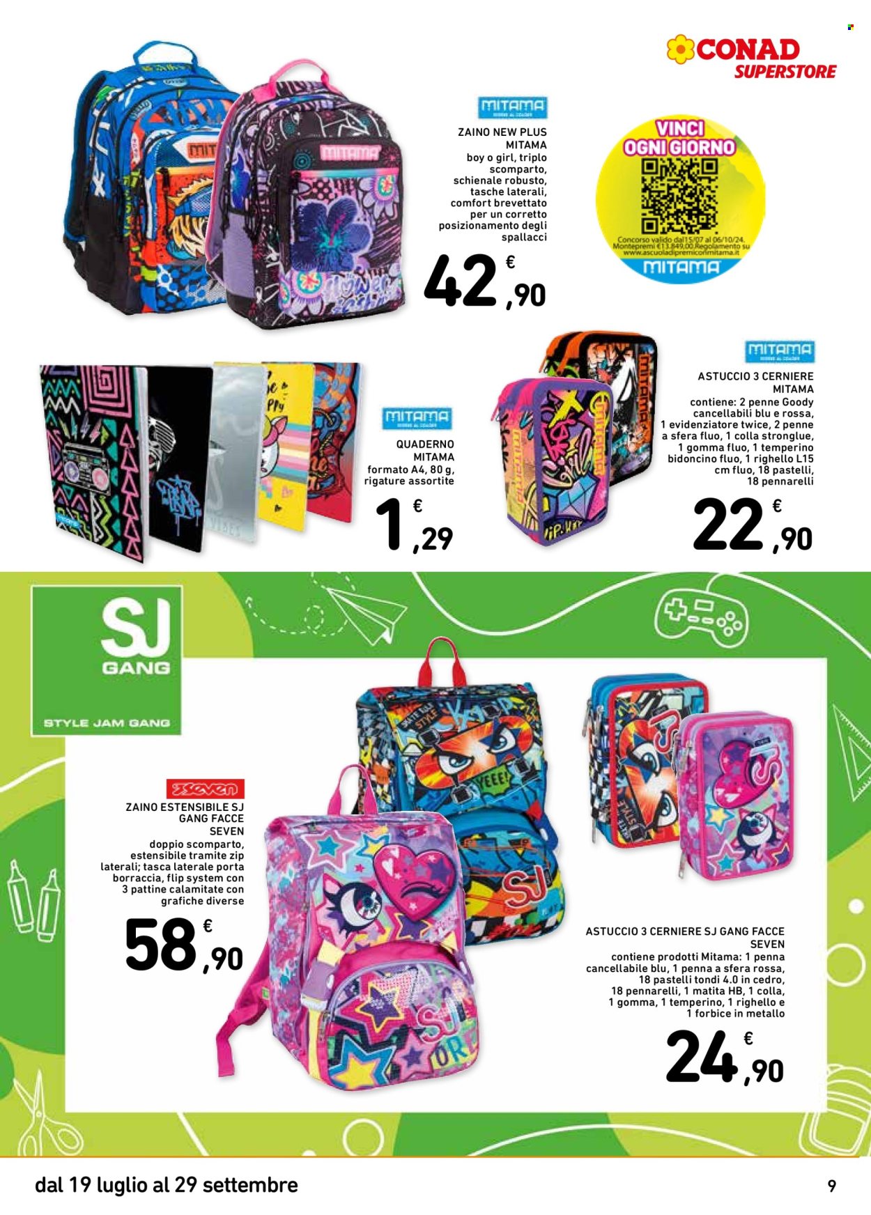 Leták Conad - 19.7.2024 - 29.9.2024. Strana 9