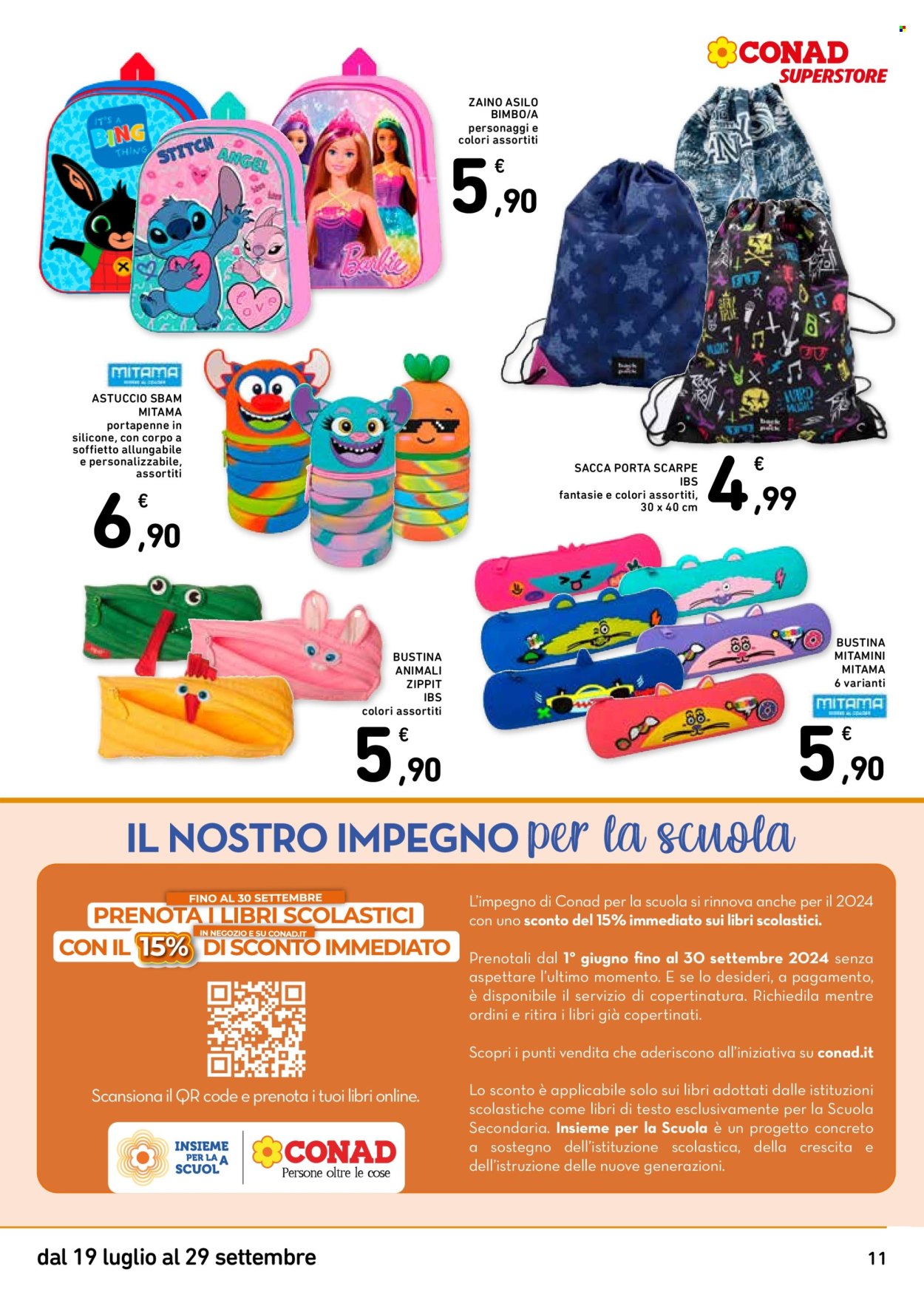 Volantino Conad - 19/7/2024 - 29/9/2024. Pagina 11
