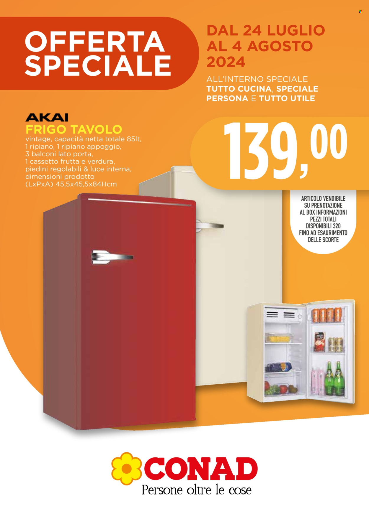Volantino Conad - 24/7/2024 - 4/8/2024. Pagina 1
