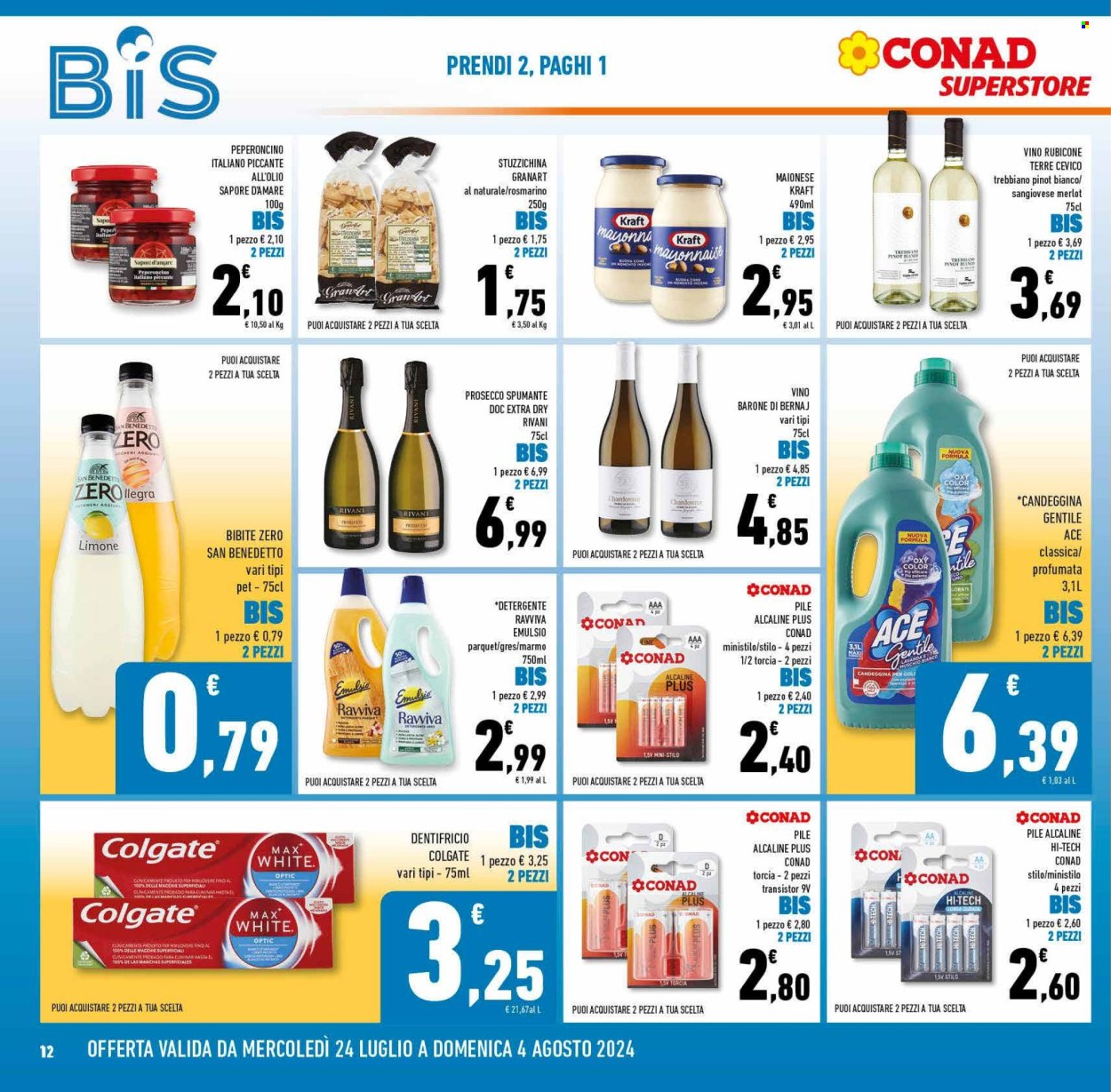 Volantino Conad Superstore - 24/7/2024 - 6/8/2024. Pagina 12