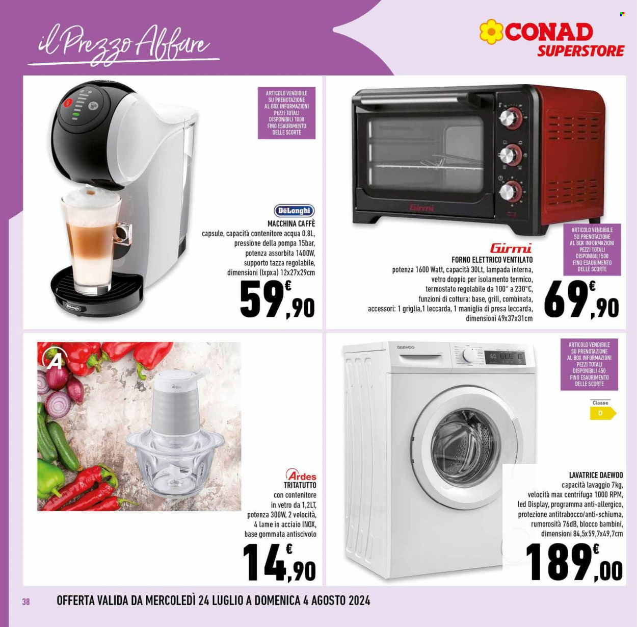 Volantino Conad Superstore - 24/7/2024 - 6/8/2024. Pagina 38