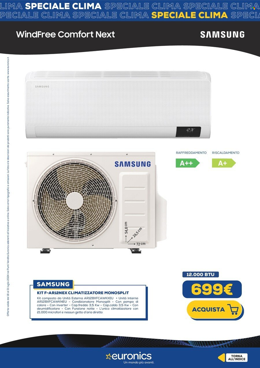 Volantino Euronics - 19/7/2024 - 31/7/2024. Pagina 14