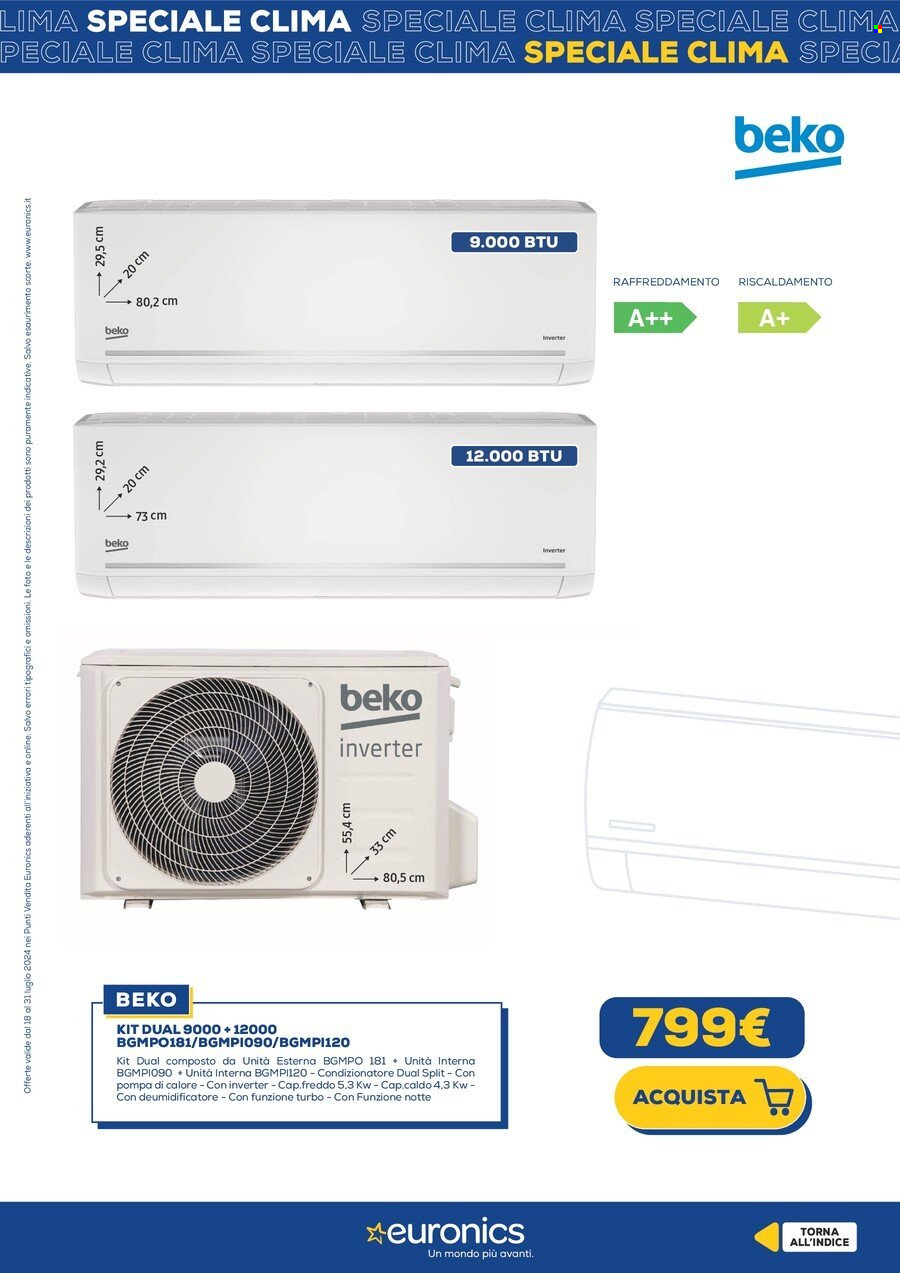 Volantino Euronics - 19/7/2024 - 31/7/2024. Pagina 17