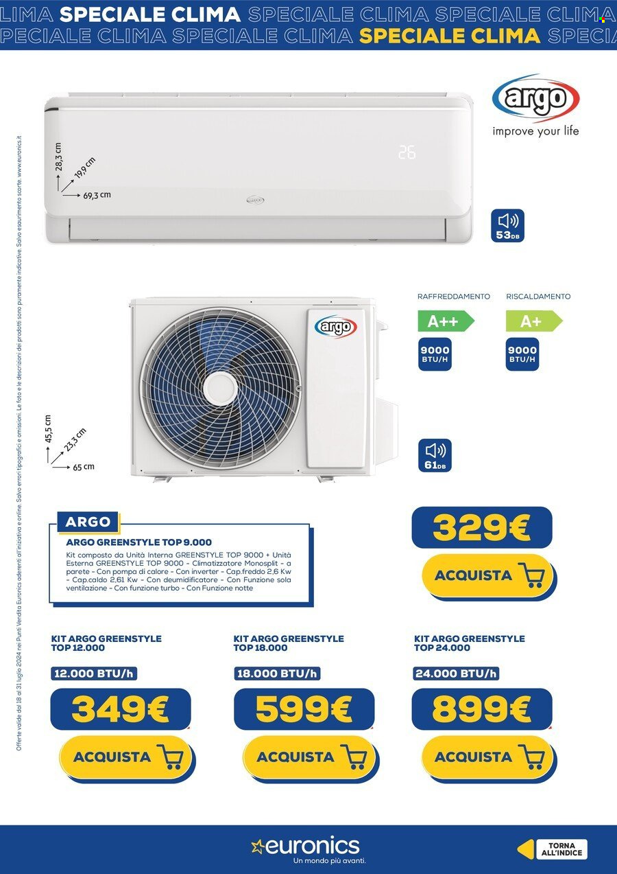 Volantino Euronics - 19/7/2024 - 31/7/2024. Pagina 18
