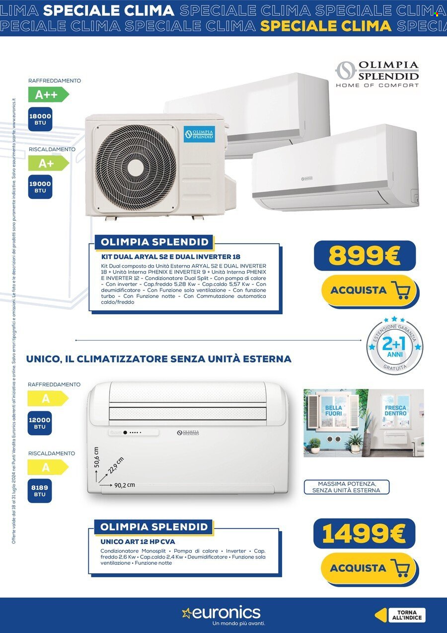 Volantino Euronics - 19/7/2024 - 31/7/2024. Pagina 20