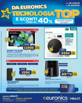 Volantino Euronics - 18/7/2024 - 22/8/2024.