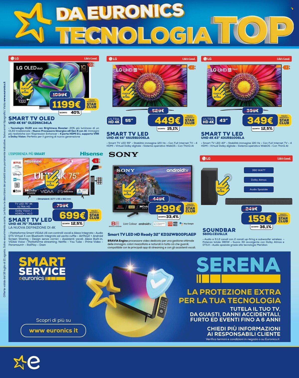 Volantino Euronics - 18/7/2024 - 22/8/2024. Pagina 2