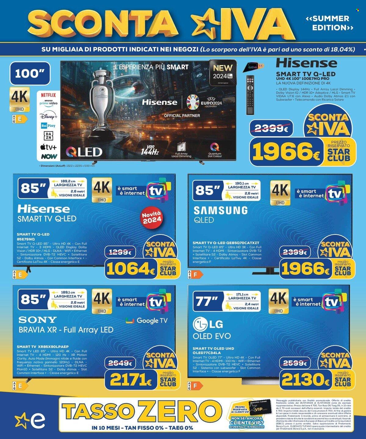 Volantino Euronics - 18/7/2024 - 31/7/2024. Pagina 2