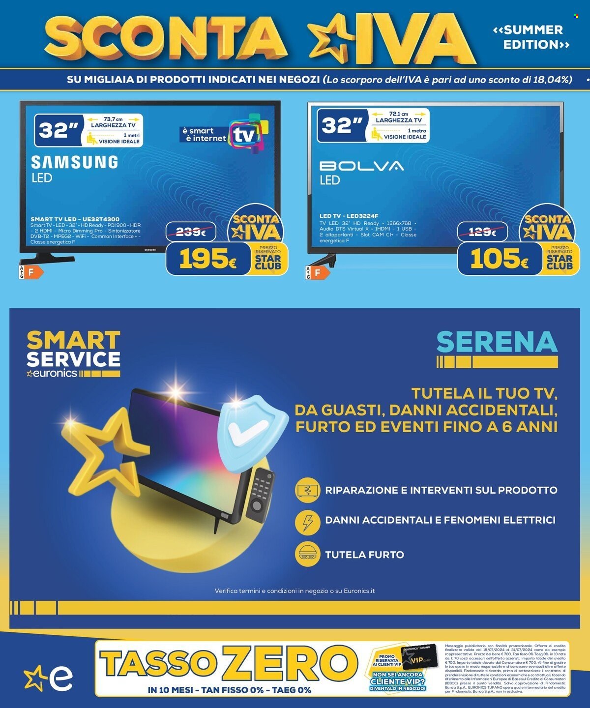 Volantino Euronics - 18/7/2024 - 31/7/2024. Pagina 6