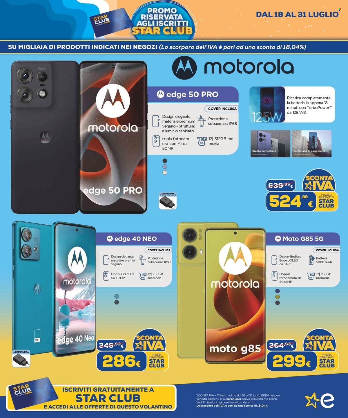 Volantino Euronics - 18/7/2024 - 31/7/2024. Pagina 9