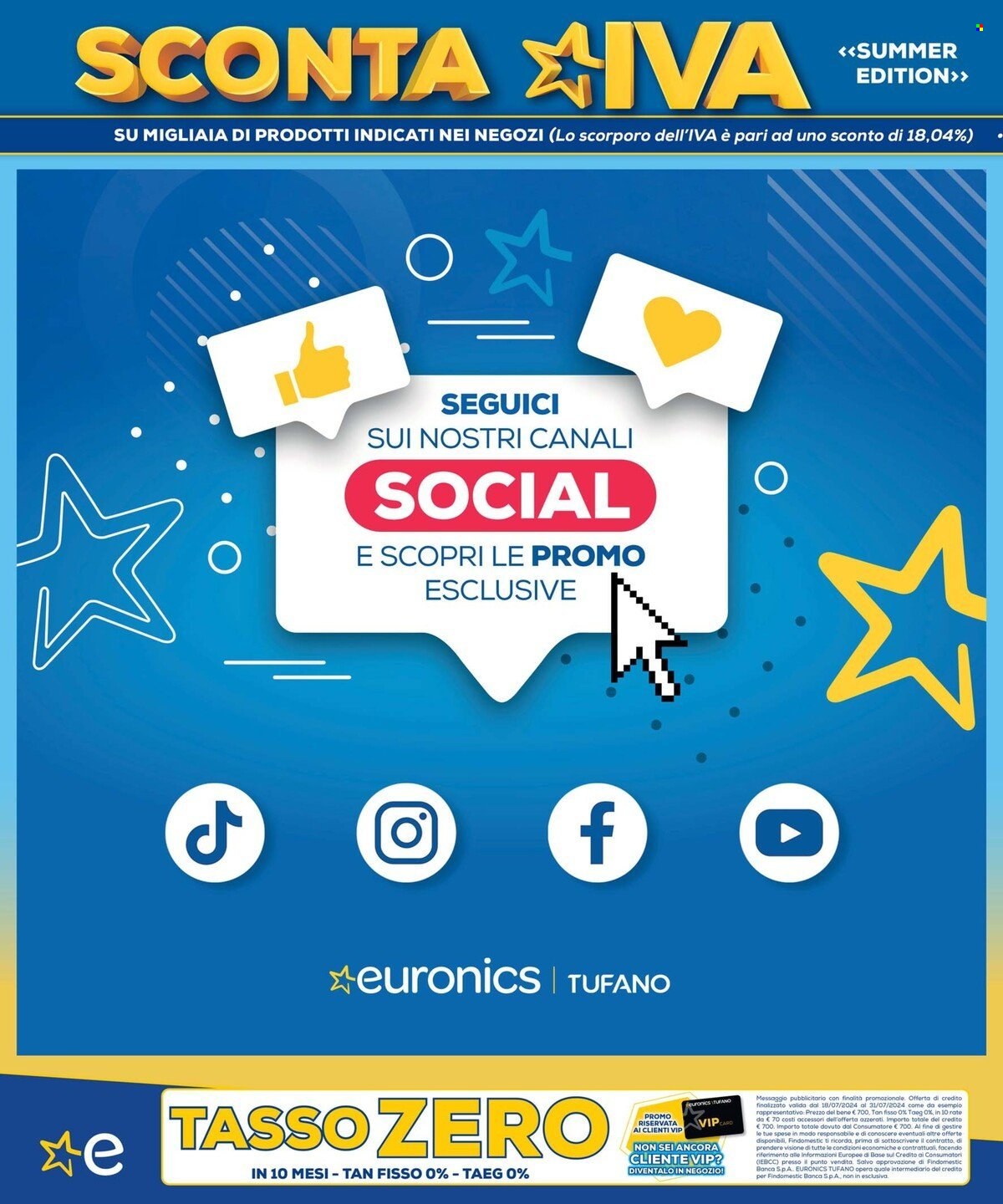 Volantino Euronics - 18/7/2024 - 31/7/2024. Pagina 16