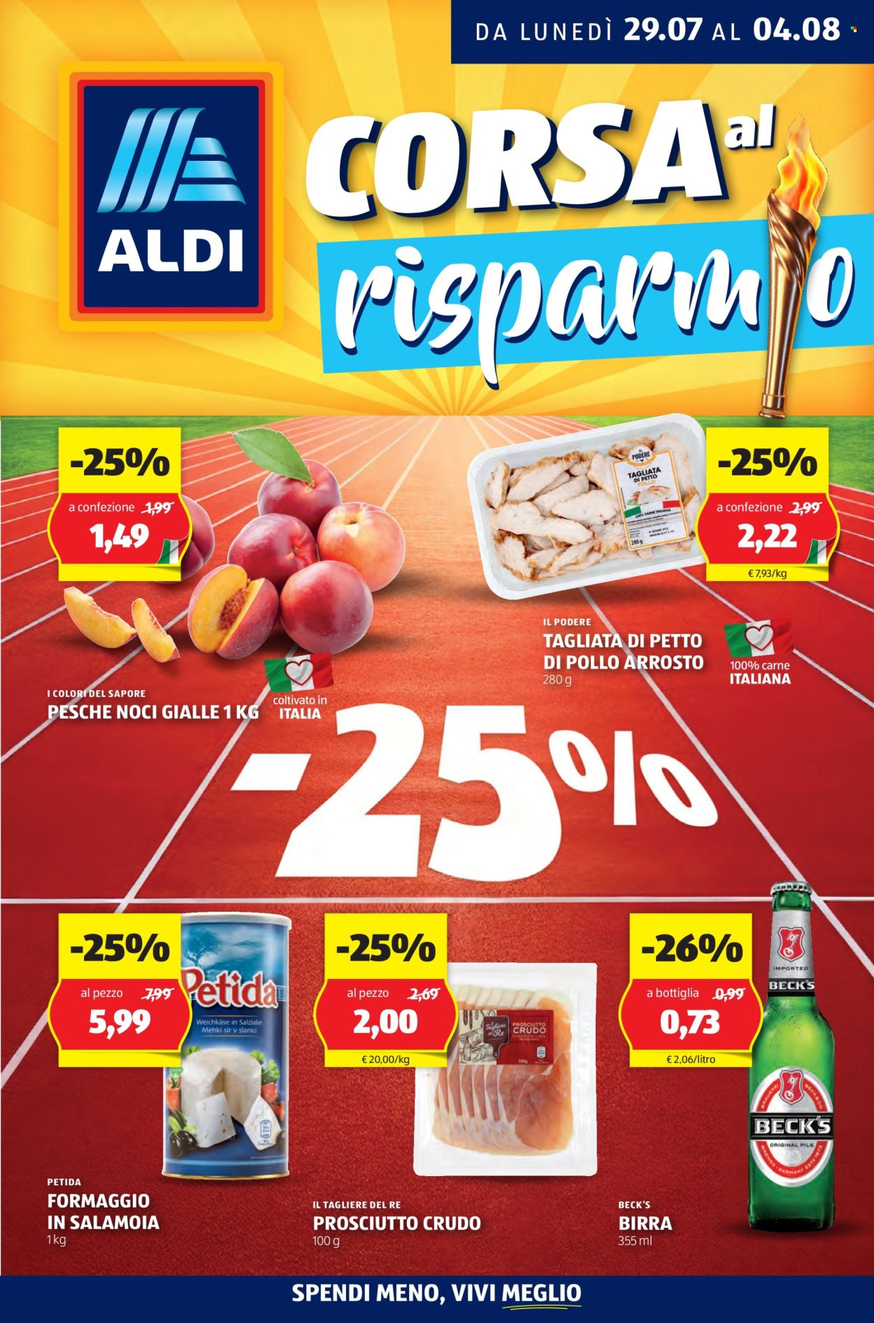 Volantino Aldi - 29/7/2024 - 4/8/2024. Pagina 1
