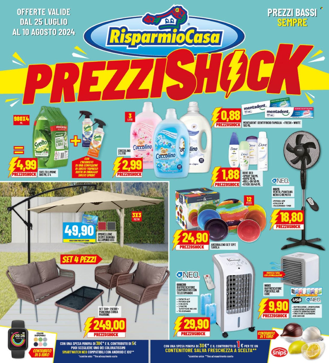 Volantino Risparmio Casa - 25/7/2024 - 10/8/2024. Pagina 1