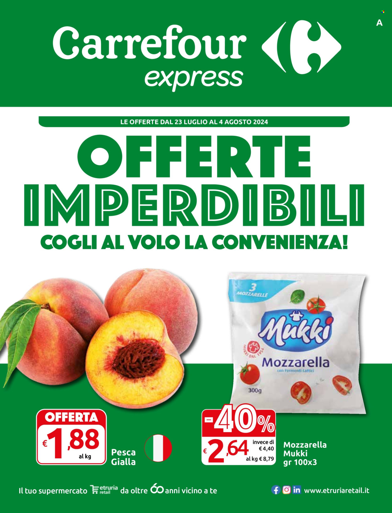 Volantino Carrefour - 23/7/2024 - 4/8/2024. Pagina 1