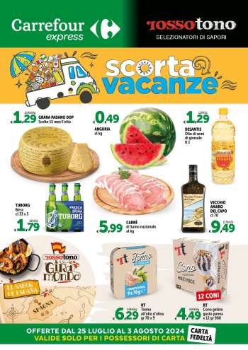 Volantino Carrefour - 25/7/2024 - 3/8/2024.