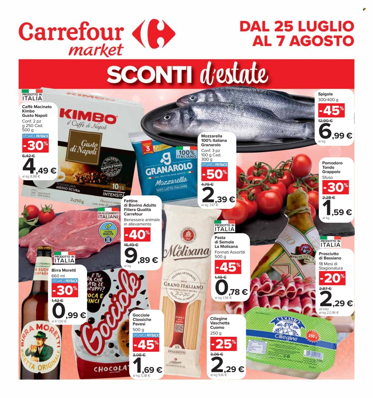 Volantino Carrefour - 25/7/2024 - 7/8/2024. Pagina 1