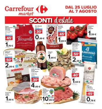 Volantino Carrefour - 25/7/2024 - 7/8/2024.
