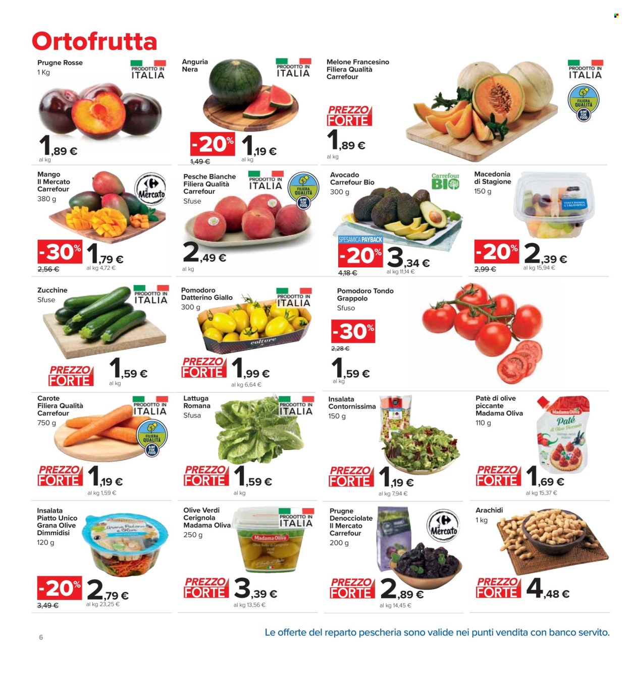 Volantino Carrefour - 25/7/2024 - 7/8/2024. Pagina 6