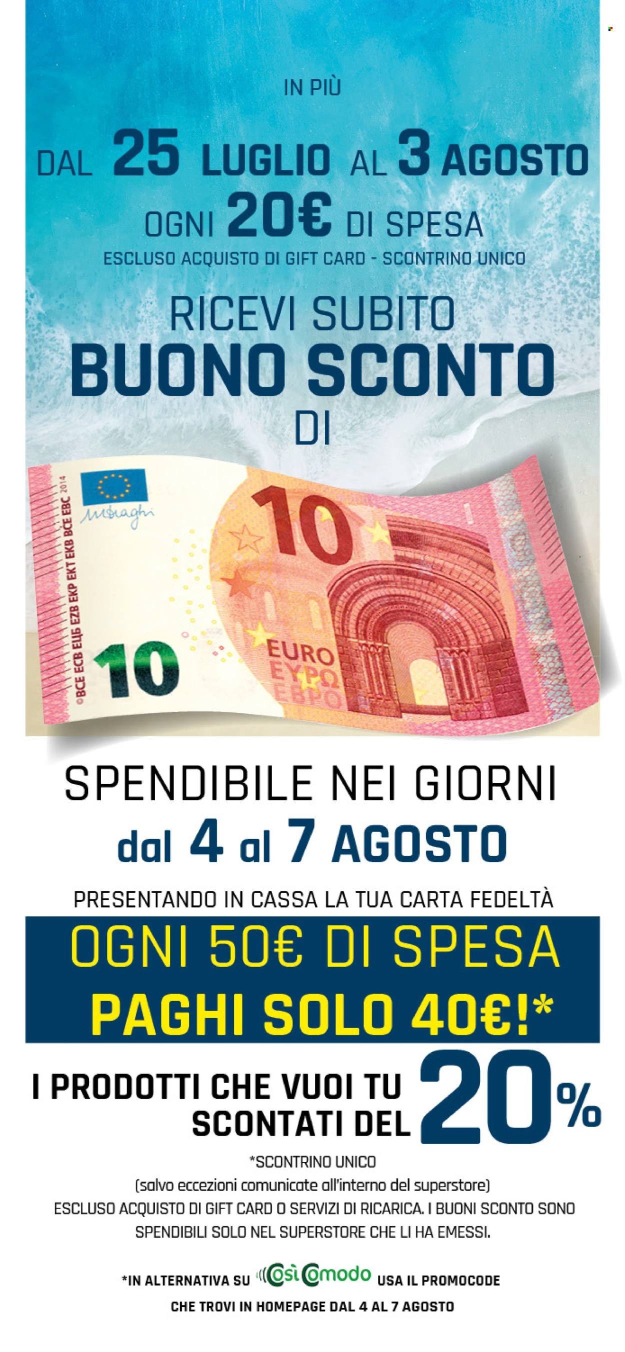 Volantino Famila - 25/7/2024 - 3/8/2024. Pagina 2