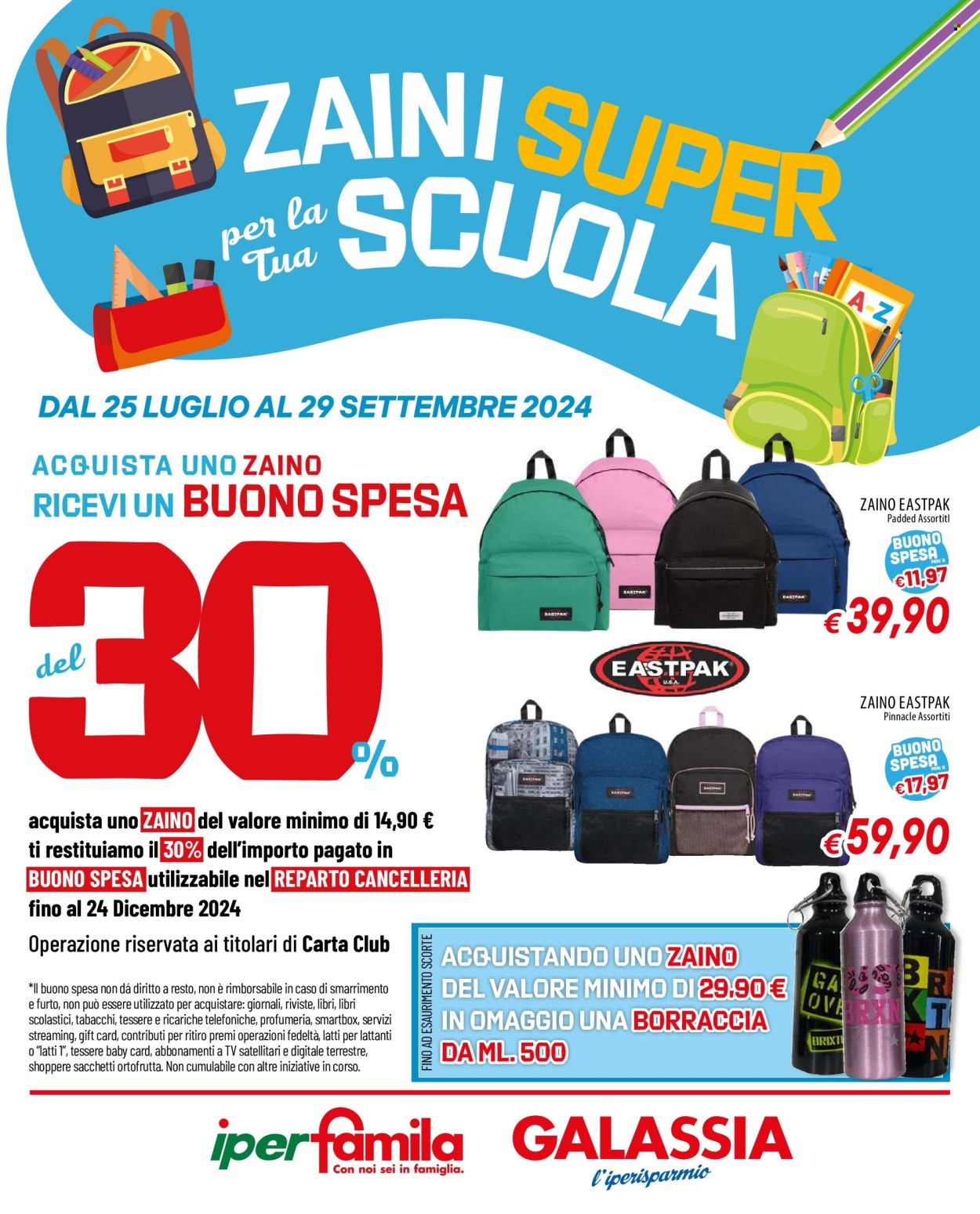 Volantino Famila - 25/7/2024 - 29/9/2024. Pagina 1