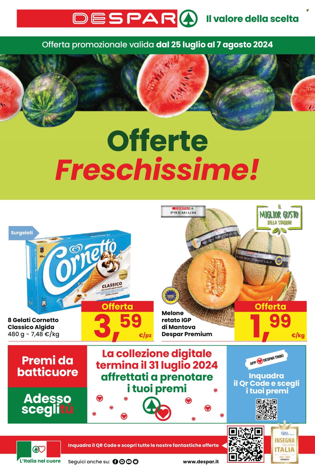 Volantino Despar - 25/7/2024 - 7/8/2024. Pagina 1