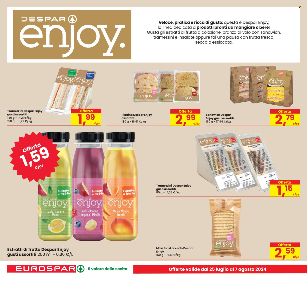 Volantino Eurospar - 25/7/2024 - 7/8/2024. Pagina 8