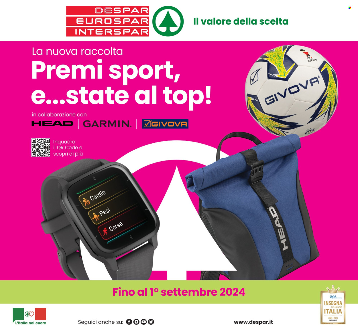 Volantino Eurospar - 25/7/2024 - 7/8/2024. Pagina 1