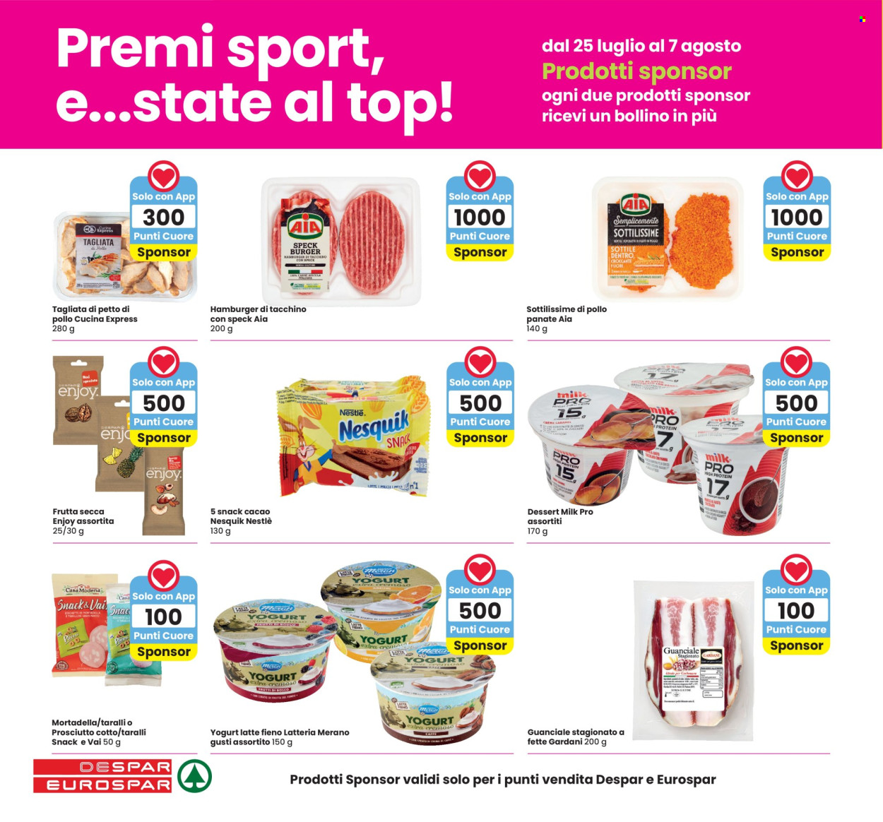 Volantino Eurospar - 25/7/2024 - 7/8/2024. Pagina 4