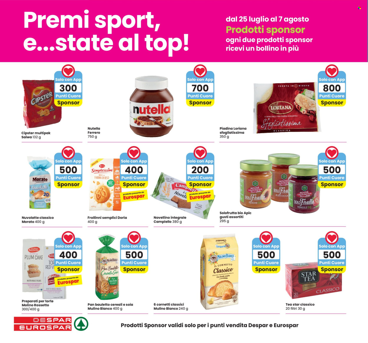 Volantino Eurospar - 25/7/2024 - 7/8/2024. Pagina 8