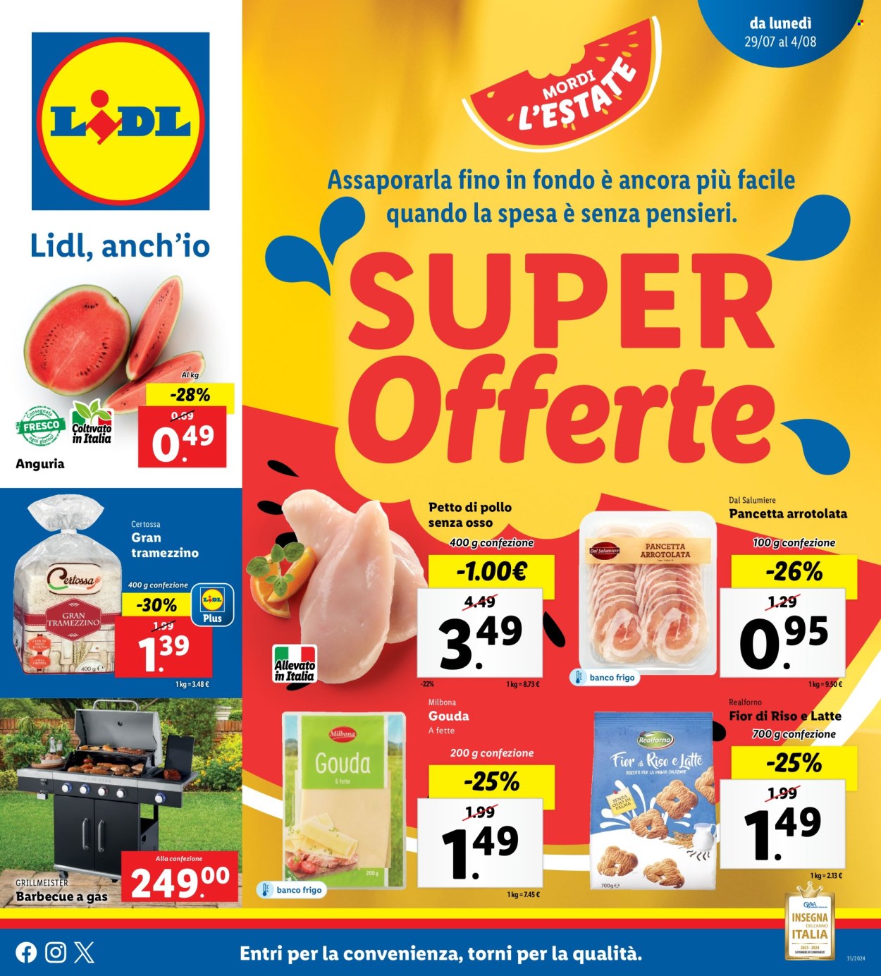 Volantino Lidl - 29/7/2024 - 4/8/2024. Pagina 1