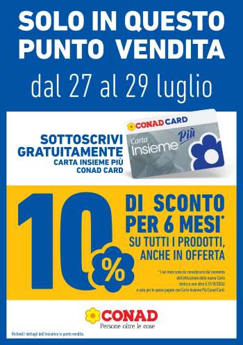 Volantino Conad City - 27/7/2024 - 29/7/2024.