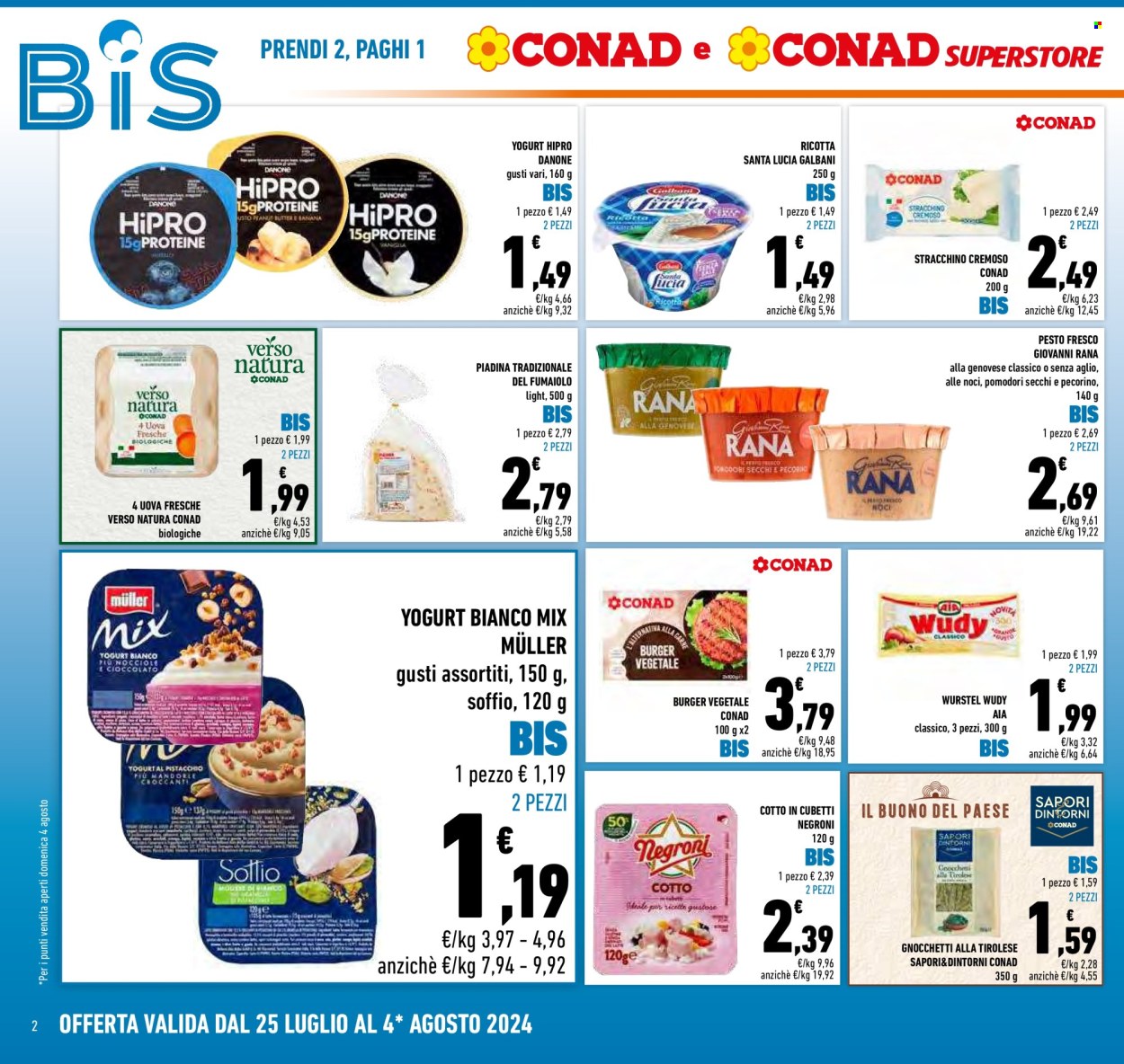 Volantino Conad Superstore - 25/7/2024 - 4/8/2024. Pagina 2