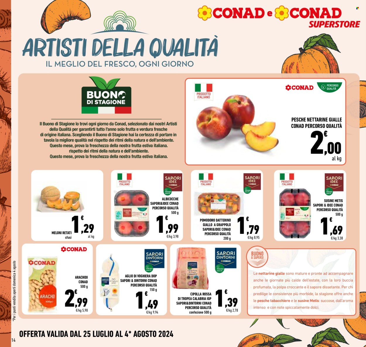 Volantino Conad Superstore - 25/7/2024 - 4/8/2024. Pagina 14